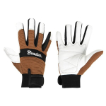 Kaitsekindad Bradas Tech Leather, nahast, suurus 10, 6 tk.