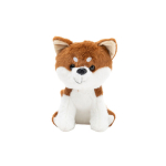Pl&uuml;&uuml;&scaron;ist m&auml;nguasi Shiba kutsikas, 20 cm, valge/pruun