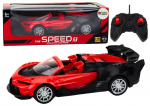 Sportauto kaugjuhtimispuldiga RC 1:18, punane