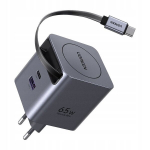 Ugreen X615 Gan 65w laetav Usb-c laadija, 2 porti