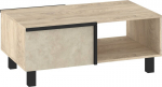 Meblocross Lars LAR-03 2D kohvilaud panipaigaga &ndash; Dąb Endgrain / Granada Almond