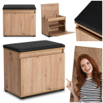 Jalan&otilde;udekapp istmega Mebel Elite VENORNA 60 cm tamm artisan