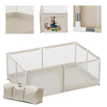 Tulano Cozy 22 beige suur laste m&auml;nguaedik, 180x150 cm &ndash; turvaline m&auml;nguala