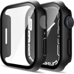 Apple Watch 41mm Serie 7 &uuml;hilduv kate - K&otilde;va kaitse must korpus karastatud klaasiga Phonillico&reg;