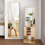 T&auml;ispikk peegel 164 x 54 cm - riputatav v&otilde;i p&uuml;sti seistes - kuld