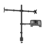 Teleri kinnitus Audizio CMA20L kahe monitori k&auml;etoe hoidja 13&rdquo;-32&rdquo; koos s&uuml;learvuti alusega