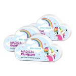 Maagiliste vannipallide komplekt vikerkaare efektiga (3 tk) &ndash; &acirc;me pure Magical Bath Bomb