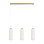 MiLAGRO VESTA rippvalgusti 3xE27 &ndash; elegantne kuldne ja klaasist valgusti