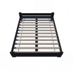 Voodi PAULINA, 80x200 cm, Must