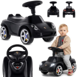 Laste t&otilde;ukemasin, auto, valgusega, kerge, Porsche Carrera GT, must