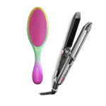 Olivia Garden Aurora Rose And BaByliss PRO Elipsis 31mm: Detangler +Straightener 31mm