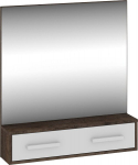 Rio RIO-10 riputatud peegel riiuliga &ndash; tamme Grange/valge, 84&times;91 cm