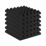 Akustilised vahupaneelid, 30x30x5 cm, must, heliisoleeriv