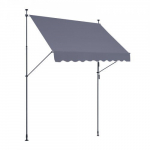 Terrassi varikatus, T&otilde;mmatav, 250x120 cm, Tumehall, Teras