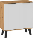 Sven SVN-01 kaheukseline kummut tamm Artisan/valge