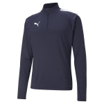 PUMA meeste jalgpallijakk PUMA teamLIGA 1/4 lukuga top PUMA Tumesinine - 65723606, sinine