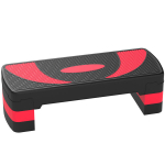 Reguleeritav aeroobikastepper 10/15/20 cm, kuni 150 kg, punane, 1 tk