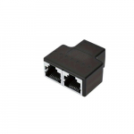 RJ45 Etherneti &Uuml;hendusadapter, 2 Tk, Must