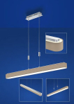 LED-rippvalgusti, matt nikkel kroomitud aktsentidega