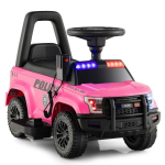 Politsei elektriauto lastele 6V Elektriline lasteauto koos hoiuruumiga Pink