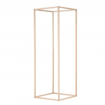 Lillealus, 80x28x28 cm, kuldne, metallist geomeetriline keskosa