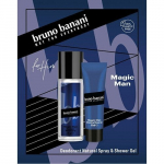Kingitusekomplekt Bruno Banani Magic Man v&auml;rske l&otilde;hnaga deodorant 75 ml ja du&scaron;igeel 50 ml meestele