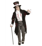 "ZOMBIE GROOM" (frakk s&auml;rgiga, p&uuml;ksid, sall, silinderm&uuml;ts juustega)