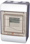 Tareli hermeetiline paneel 5 mod. Ip55 40a, Pe/n klemmid