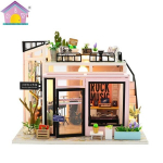 DIY puidust mudel nukumaja meisterdamise komplekt. Roombox/ Diy Miniature Dollhouse Kit - Houguang Studio. Mudel: M903. Valmis suurus: 20*15*16.5cm