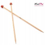 Knitpro Basix puidust sirged vardad 25cm, 4,5mm