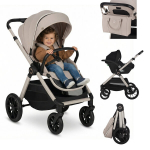 Universaalne jalutusk&auml;ru Lionelo Layla 3in1 Beige Sand