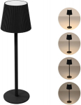 Laualamp Ambiance SMD-LED juhtmevaba metall must