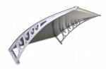 Uksekate Metal-gum, 100x80 cm, hall/pruun
