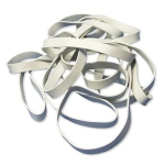 Valged kummipaelad 150mm x 1,5mm x 10mm, 1kg