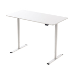 Reguleeritava k&otilde;rgusega laud Home4you ERGO LIGHT 120x60 cm valge elektriline modernne
