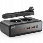 Pikendusjuhe 2 pistikupesa + 4 USB 4000W 2 m, Prailgintuvas 2 lizdų + 4 USB 4000W 2 m