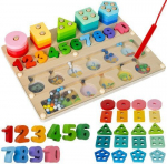 Puidust &otilde;petlik pusle-sorteerija lastele 3in1