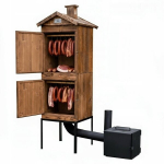 Puidust suitsukamber ahjuga PanKornik, 50x50x125 cm, pruun