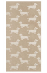 Vannir&auml;tik Caw&ouml; We Love Dogs 50x100 puuvill, beež