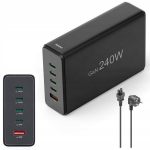 Hama 240w v&otilde;rgulaadija: 4x Usb-c Pd, 1x Usb-a Qc3.0