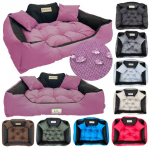 Koeravoodi KINGDOG 100x75 cm, personaalne, veekindel, roosa