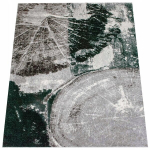 Moodne hallikasroheline vaip Otto 120x170 cm puut&uuml;ve mustriga