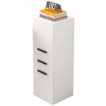 Kontori raamaturiiul sahtli ja 2 riiuliga p&ouml;&ouml;ningul 85cm