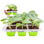 9 sektsiooniga mini kasvuhoone seemnealus kaanega 5,6x5,6x4,5 cm