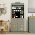 K&ouml;&ouml;gikapp Hanah Home Lucas 1600-129 roheline skandinaavia stiilis t&ouml;&ouml;tasapinnaga