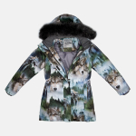 Huppa T&uuml;drukute talveparka EMMI, multicolor pattern, 140
