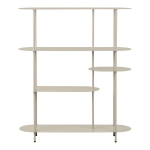 Riiul Rieti 31x118x139 cm liivakarva metall