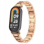 dozegarka.pl, naiste k&auml;epael Mi Band 10 9 8 jaoks, roosa kuld