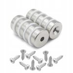 10x Neod&uuml;&uuml;mmagnet keermega 14x5mm, N45, Hunter