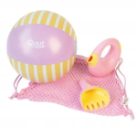 Quut Banana Pink aiam&auml;nguasjade komplekt: kastekann, labidas, reha, pall